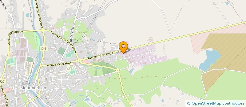 localisation de l'entreprise ASTOR à MONTMORILLON