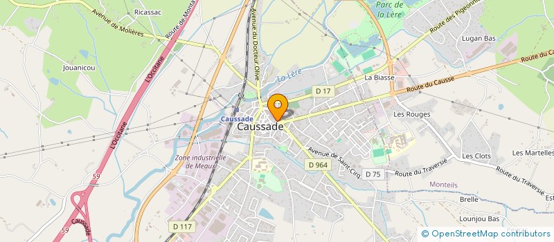 localisation de l'entreprise ASTORC & DI BACCO CAUSSADE  CAUSSADE