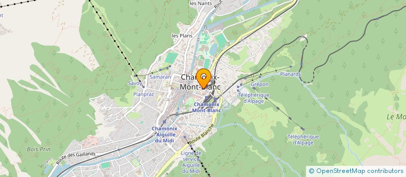 localisation de l'entreprise ASTORG-FUSI à CHAMONIX-MONT-BLANC