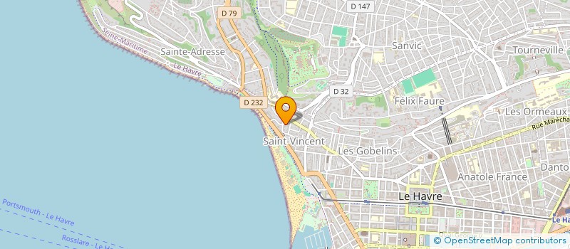 localisation de l'entreprise ASTORIA à LE HAVRE