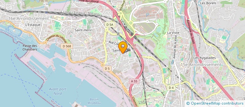 localisation de l'entreprise ASTORIA à MARSEILLE