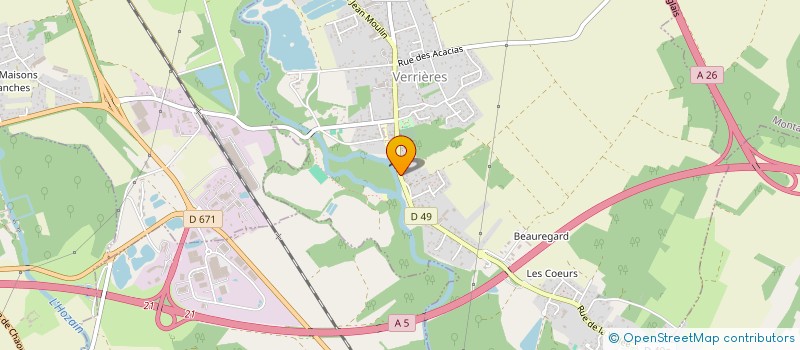 localisation de l'entreprise ASTORINA  VERRIERES