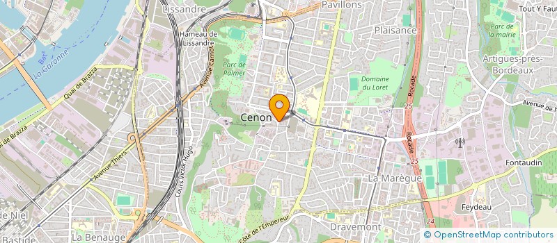 localisation de l'entreprise ASTOVE  ARTIGUES-PRES-BORDEAUX