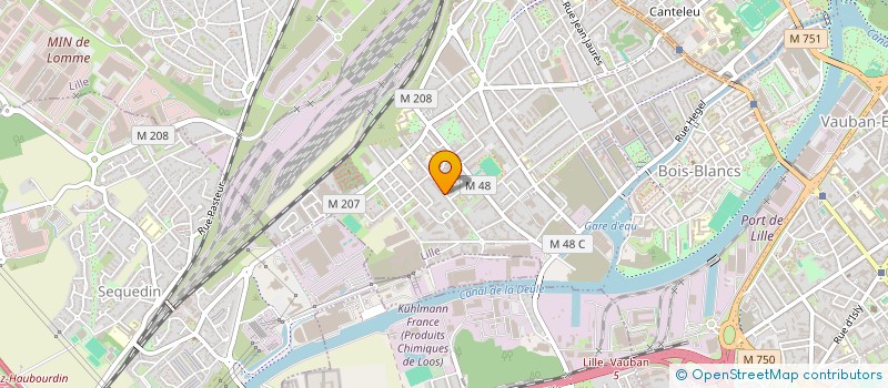 localisation de l'entreprise ASTP à LILLE