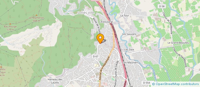 localisation de l'entreprise ASTR'AME  SOLLIES-TOUCAS