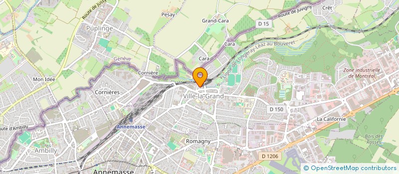 localisation de l'entreprise ASTR'AUTO  VILLE-LA-GRAND