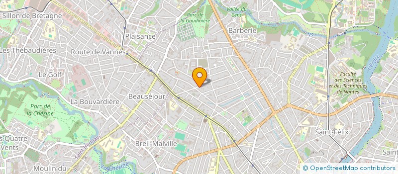 localisation de l'entreprise ASTR'O LIGHT à NANTES