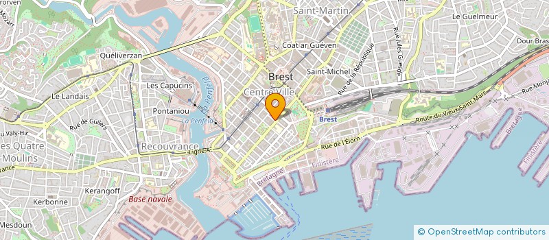 localisation de l'entreprise ASTRA  BREST