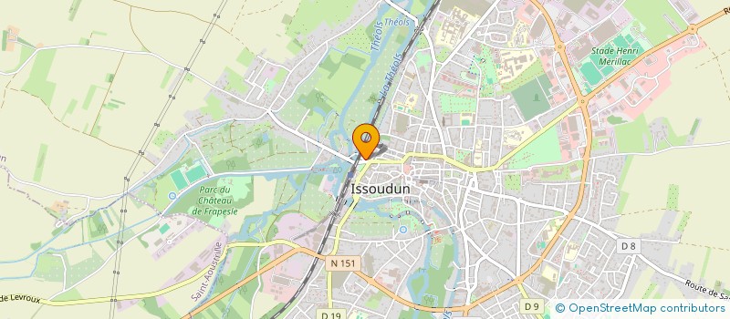 localisation de l'entreprise ASTRA à ISSOUDUN
