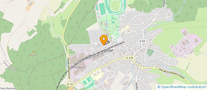 localisation de l'entreprise ASTRA  VITTEL