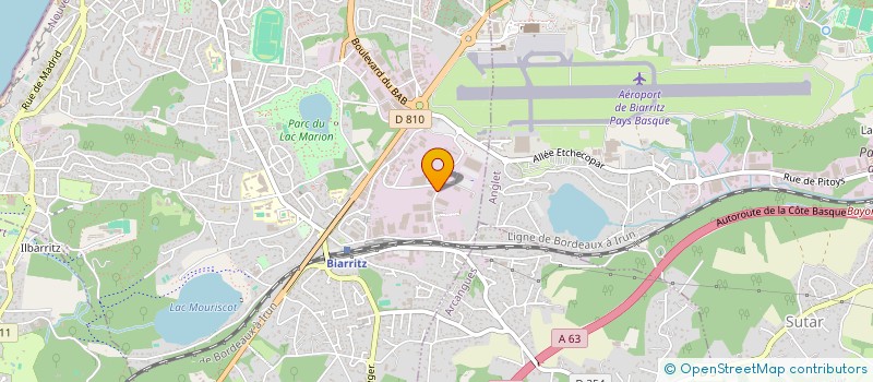 localisation de l'entreprise ASTRA à BIARRITZ