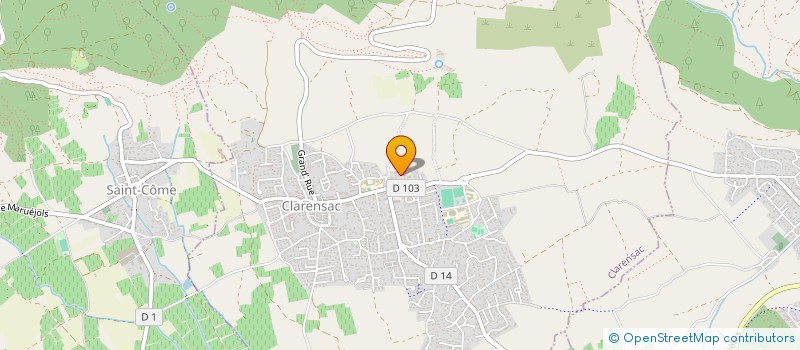 localisation de l'entreprise ASTRA AGENCY  CLARENSAC