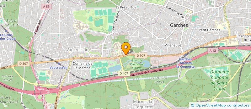 localisation de l'entreprise ASTRA ASSOCIATION DE SANTE PSYCHIQUE ET TRAVAIL à GARCHES