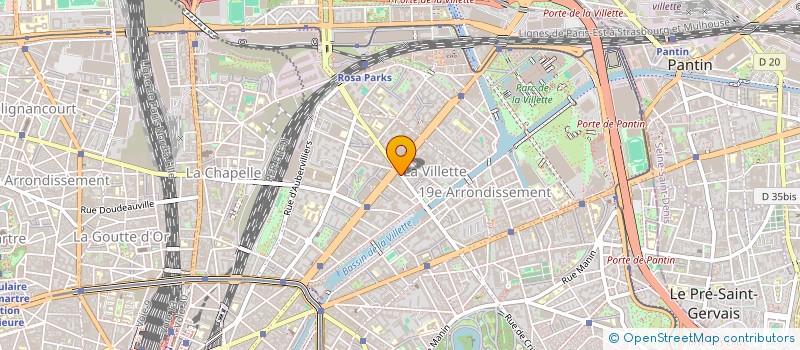 localisation de l'entreprise ASTRABIO à PARIS