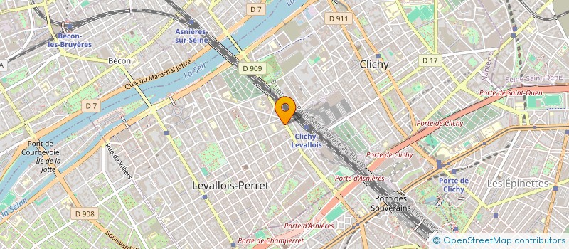 localisation de l'entreprise ASTRADA à LEVALLOIS-PERRET