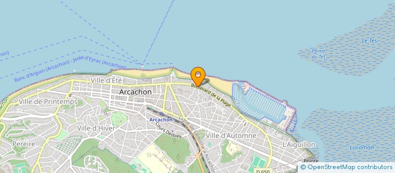 localisation de l'entreprise ASTRADAL FRANCE  ARCACHON