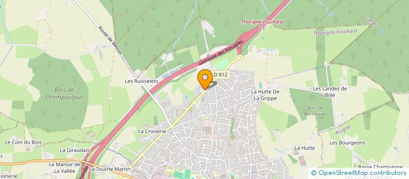 localisation de l'entreprise ASTRADE à THORIGNE-FOUILLARD