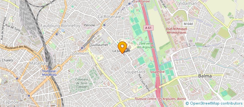 localisation de l'entreprise ASTRAGALE 31 (HORIZON DU BIEN-ETRE) à TOULOUSE