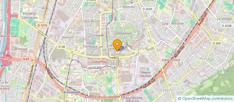 localisation de l'entreprise ASTRAGALE à GRENOBLE
