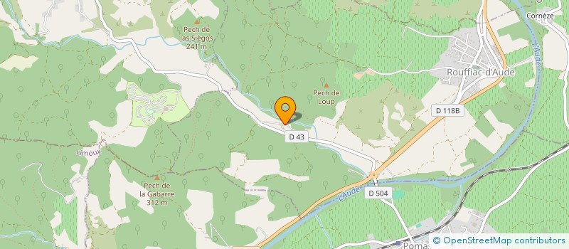 localisation de l'entreprise ASTRAGALE  LIMOUX