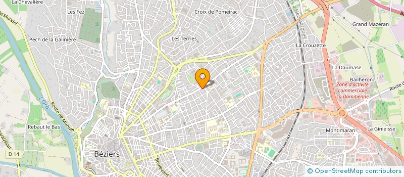 localisation de l'entreprise ASTRAGALE à BEZIERS