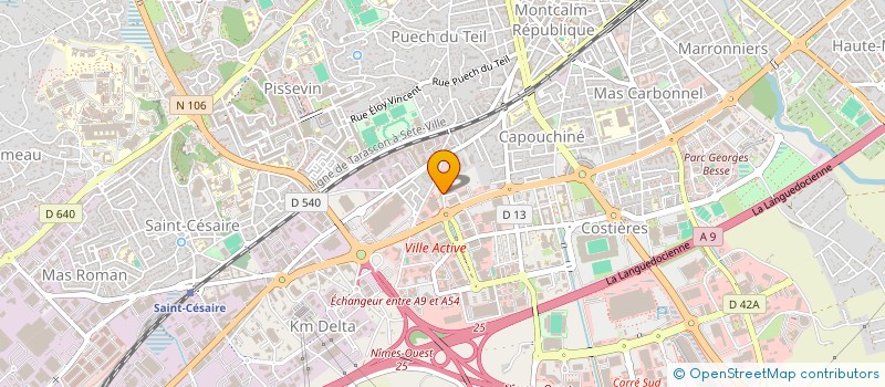 localisation de l'entreprise ASTRAGALE  NIMES