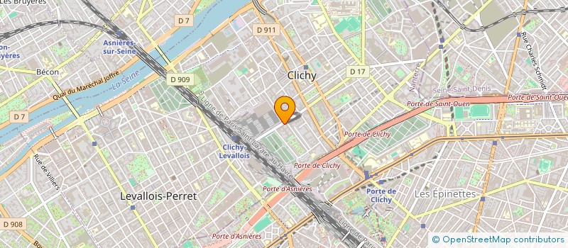 localisation de l'entreprise ASTRAGALE à CLICHY