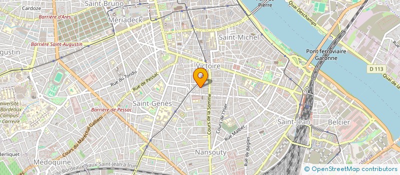 localisation de l'entreprise ASTRAGALE COMPAGNIE THEATRE GESTUEL  BORDEAUX