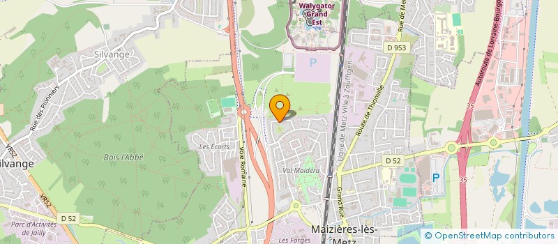 localisation de l'entreprise ASTRAGEM  MAIZIERES-LES-METZ