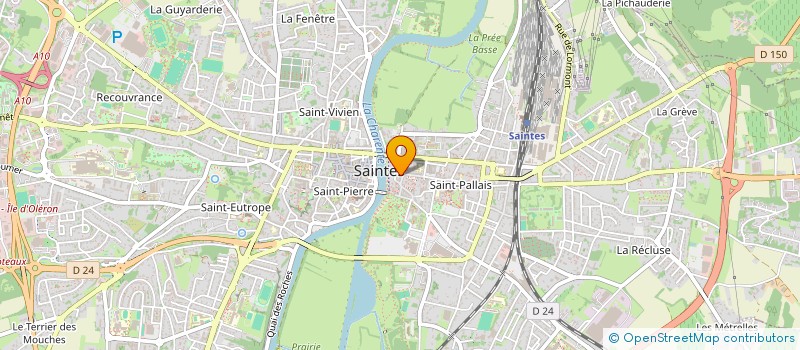 localisation de l'entreprise ASTRAIA à SAINTES