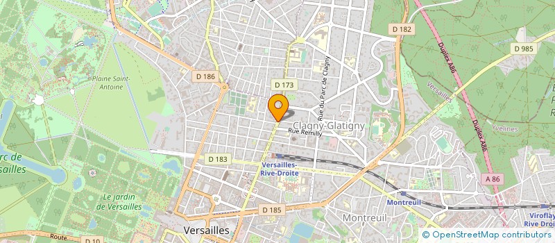 localisation de l'entreprise ASTRAIA AVOCATS à VERSAILLES