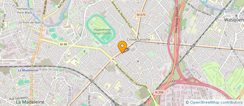 localisation de l'entreprise ASTRAL à MARCQ-EN-BARŒUL