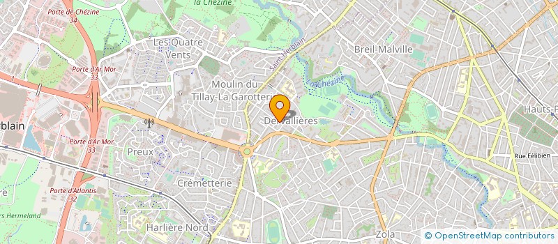 localisation de l'entreprise ASTRAL à NANTES