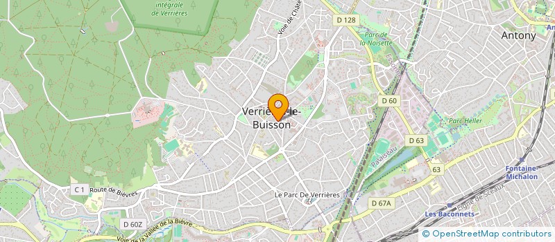localisation de l'entreprise ASTRAL à VERRIERES-LE-BUISSON