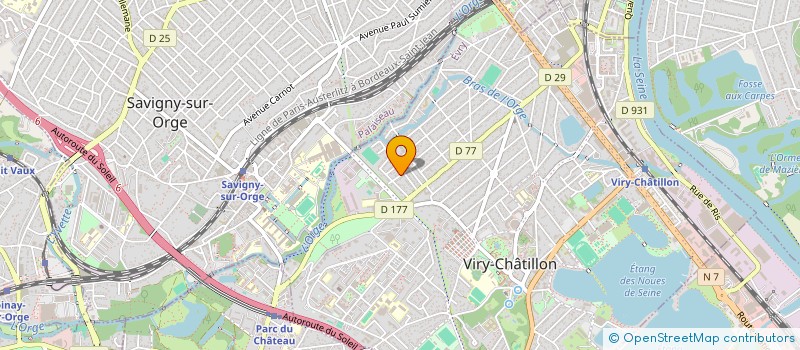 localisation de l'entreprise ASTRAL à VIRY-CHATILLON
