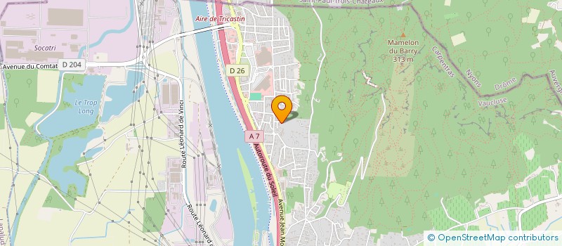 localisation de l'entreprise ASTRAL  BOLLENE