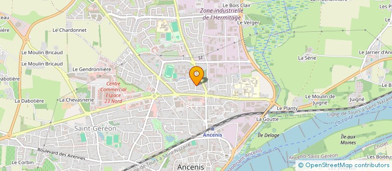localisation de l'entreprise ASTRAL FORGE  ANCENIS-SAINT-GEREON