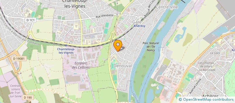localisation de l'entreprise ASTRAL TELECOM à ANDRESY