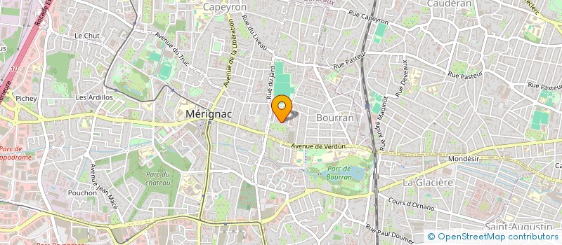 localisation de l'entreprise ASTRAL ZIC  MERIGNAC