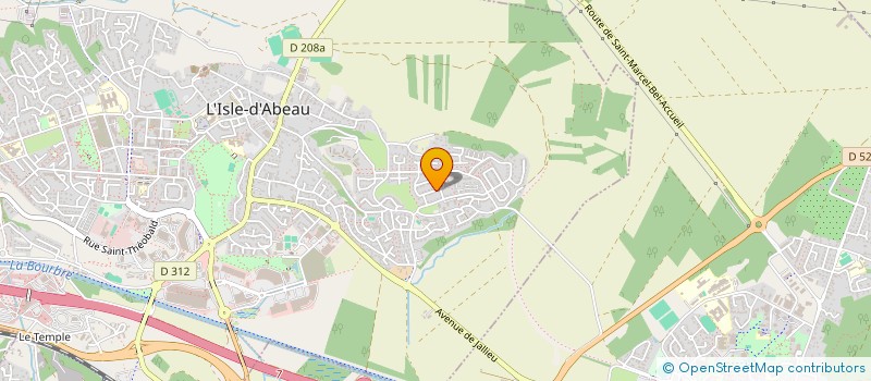 localisation de l'entreprise ASTRALE  L'ISLE-D'ABEAU