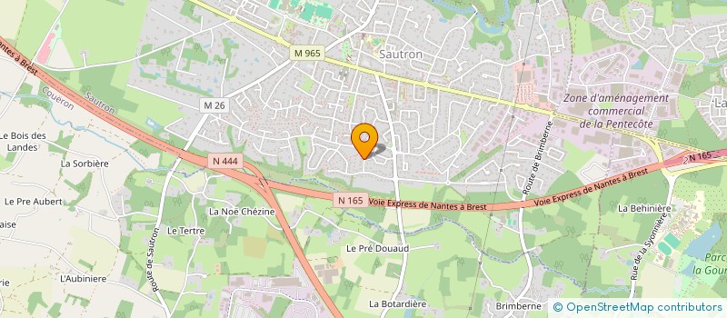 localisation de l'entreprise ASTRALE à SAUTRON