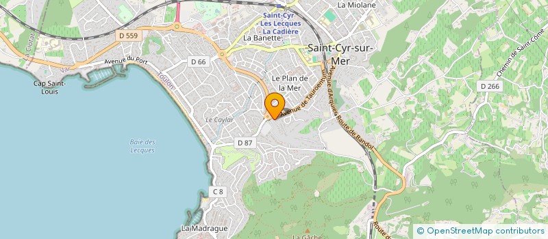 localisation de l'entreprise ASTRALIS PARTNER  SAINT-CYR-SUR-MER