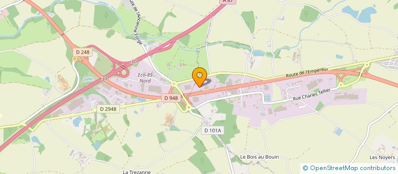 localisation de l'entreprise ASTRALYS  LA CHAIZE-LE-VICOMTE