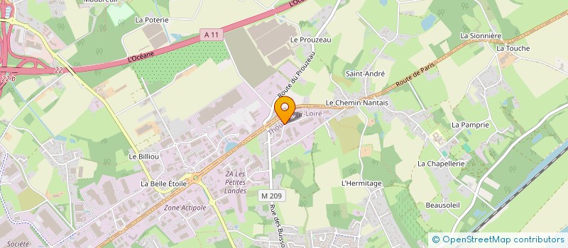 localisation de l'entreprise ASTRALYS SOLUTIONS à THOUARE-SUR-LOIRE