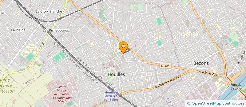 localisation de l'entreprise ASTRANA  HOUILLES