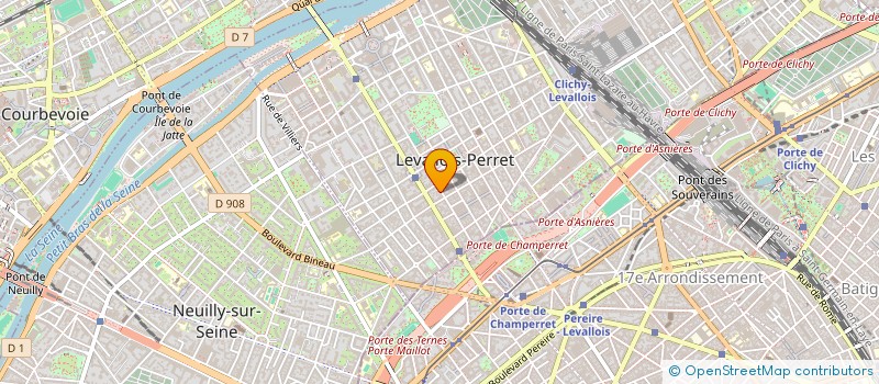 localisation de l'entreprise ASTRANCE à LEVALLOIS-PERRET