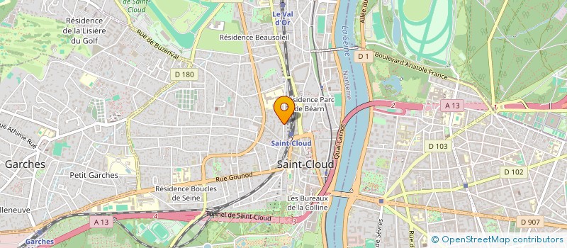 localisation de l'entreprise ASTRANCE à SAINT-CLOUD