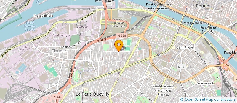 localisation de l'entreprise ASTRANS à LE PETIT-QUEVILLY