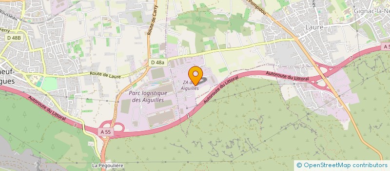 localisation de l'entreprise ASTRANS à GIGNAC-LA-NERTHE