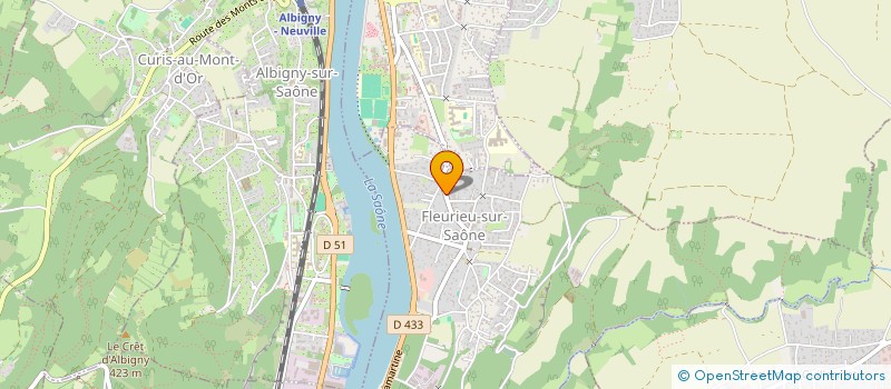 localisation de l'entreprise ASTRANTIA  FLEURIEU-SUR-SAONE